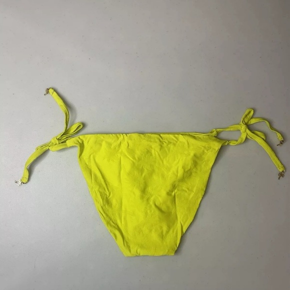 Trina Turk Sway Palm Tree Jacquard Side Tie Bikini Bottom Lemongrass 12, 14 NWT - Picture 4 of 6